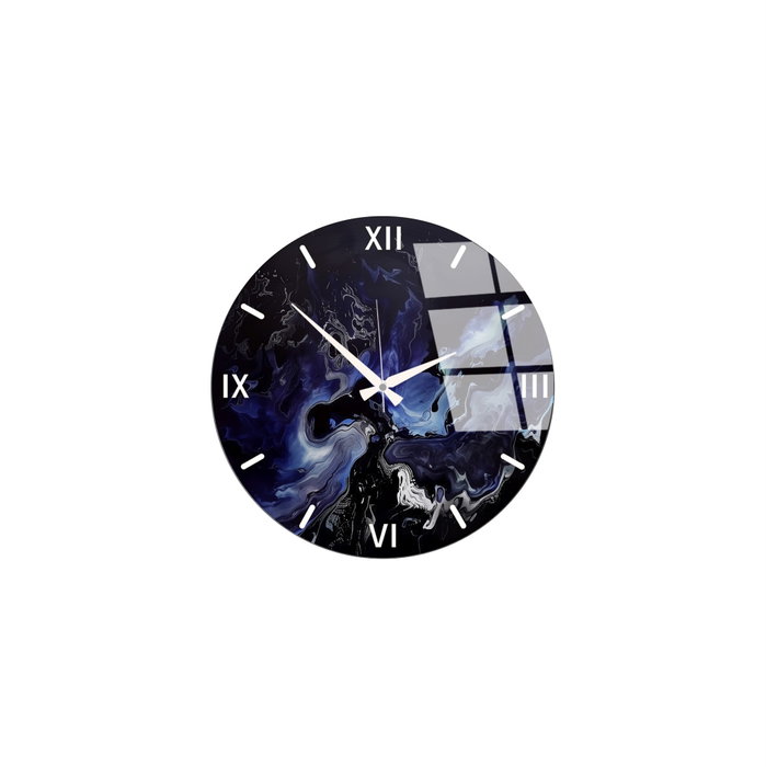 Wallity Reloj de Pared Decorativo de Cristal Multicolor 40 cm